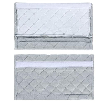 Amooca Automotive Seat Belt Cover Soft Suede Universal Fit Seatbelt Shoulder Pad Neck Protector Cushions for SUV Trucks Airplane Backpack 2 Pack Light Gray - color: Light Gray