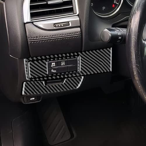 AIRSPEED for Mazda 6 2016-2017.5 with Automatic Transmission, Carbon Fiber Center Console Light Button Frame Cover Storage Box Handle Panel Cover Interior Trim - color: Light Button