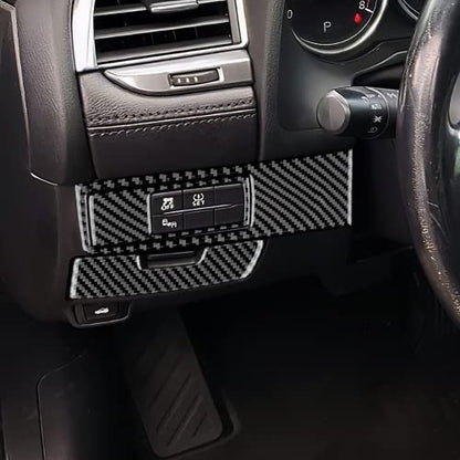AIRSPEED for Mazda 6 2016-2017.5 with Automatic Transmission, Carbon Fiber Center Console Light Button Frame Cover Storage Box Handle Panel Cover Interior Trim - color: Light Button