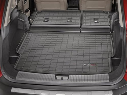 WeatherTech SeatBack Cargo Liner HP for GMC Yukon XL, Escalade ESV, Escalade-V ESV - Behind 3rd Row w/Bumper Protector (411466IMSK), Tan - color: Tan
