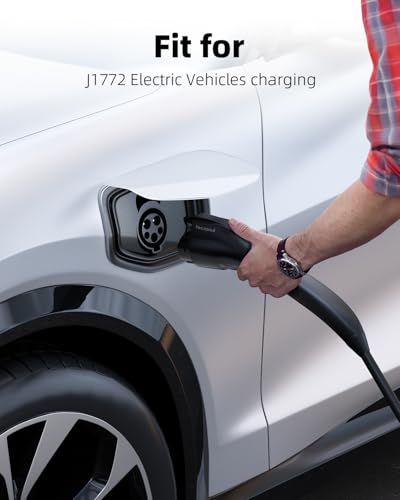 FOCSPROD for Tesla to J1772 Charger Adapter, Max 60A 250V for NACS to J1772 Electric Vehicles Charging Adapter Compatible with Tesla Mobile/Wall Connectors, Destination Chargers -UL 2252 - size: For J1772 EVs