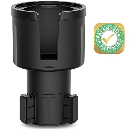 Swigzy Car Cup Holder Expander Adapter for Large Water Bottles - [Patented & Upgraded] - Holds: Hydro-Flask, Yeti, Nalgene, Owala, 32-40oz - Adjustable Expandable Insert Extender - Universal - color: Black, size: Holds 18-40 oz (Standard Base)
