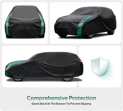 SUV Car Cover Custom Fit for Subaru Forester(2009-2025), Waterproof All Weather for Automobiles, Outdoor Full Cover with Windproof Clip Straps. - size: 6 Custom Fit Subaru Forester