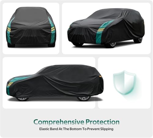 SUV Car Cover Custom Fit for Mercedes-GLC 300 350E/GLB 180 200 250(2016-2025), Waterproof All Weather for Automobiles, Outdoor Full Cover with Windproof Clip Straps. - size: 6 Custom Fit Mercedes-Benz GLC