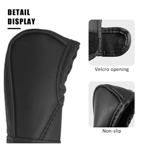 Car Gear Shift Cover, Universal Car Accessories Compatible with Most Truck/Car/SUV, Leather Gear Shift Cover, Soft Comfort, Black - color: dangbataoBlack