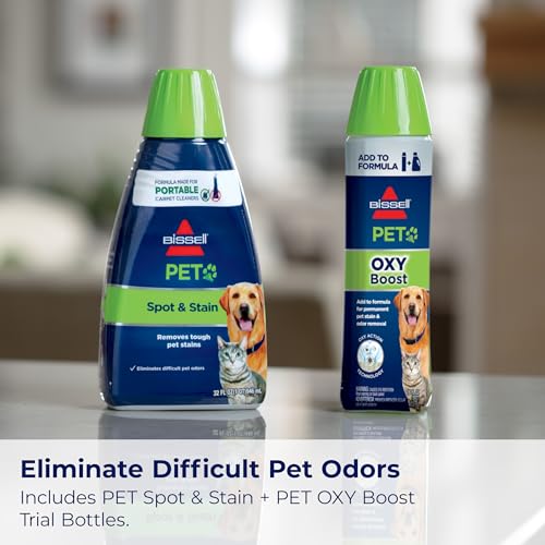 Bissell Little Green Pet Deluxe Portable Carpet Cleaner and Car/Auto Detailer, 3353, Gray/Blue - style: Little Green Deluxe