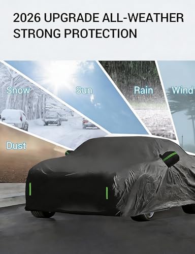 Proadsy Car Cover Custom Fit for Kia EV6 2022-2025 2026, Waterproof All Weather for Automobiles, Full Exterior Cover Rain Snow Sun Protector Indoor Outdoor Car Cover - size: Kia EV6