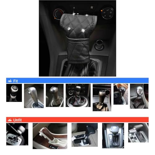 2Pack Bling Car Seatbelt Strap Covers & 1Pack Gear Shift Cover & 1Pack Handbrake Cover for Women Girls - Crystal Rhinestone Velvet Shoulder Pad Protector - Diamond Shine Safety Shoulder Pad - color: B-Diamond 4