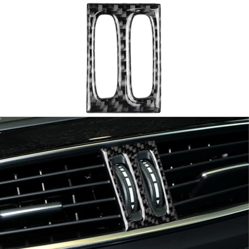 NVCNX Carbon Fiber Compatible with Mercedes-Benz C-Class W204 C250 C300 C350 C63 AMG 2012 2013 2014 Sedan / 2012-2015 Coupe Accessories Car Dash Center Air Vent Cover Interior Trim Sticker Decal 1PC - color: Dash Center Air Vent Trim - for 2012+