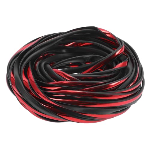 Universal Car Door Edge Guards, Exterior 65.62ft U-Shaped Door Scratch Protection Guard PVC Chrome Red, 1 Pc - color: Chrome Red, size: 65.62ft(20m)