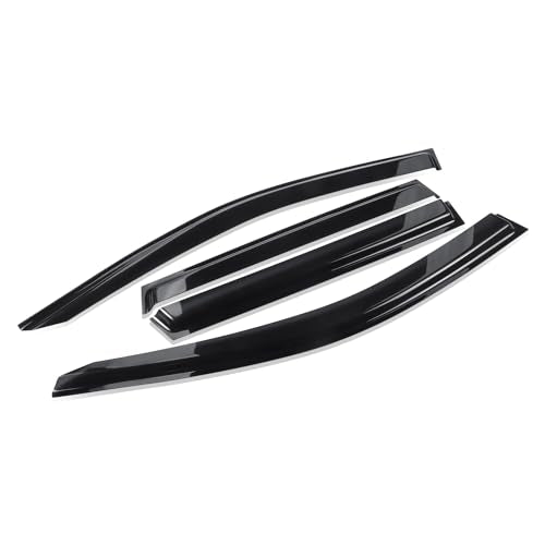 Auto Dynasty Window Visors Compatible with 2022-2024 Toyota Corolla Cross, 4Pcs Front & Rear Tape-On Window Vent Visor Deflectors Rain Guard, Glossy Dark Smoke - size: 22-24 Toyota Corolla Cross