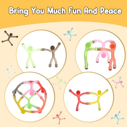 Magnetic Travel Toys for Toddlers Kids, Fidget Toys Airplane Car Travel Activities Essential,Road Trip ‌Sensory Toy Magnet People Men,Gifts Toys for 3 4 5 6 7 8 Year Old -10PCS - style: Translucent-10