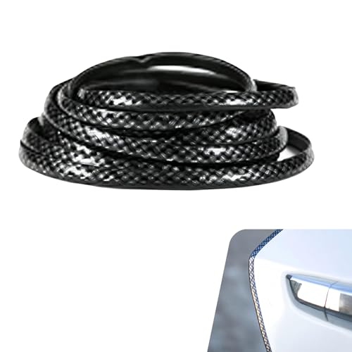 Car Door Edge Guard, 16.4Ft (5m) U Shaped Door Edge Protector Strip, Anti-Scuff Moulding Trim, Universal Car Exterior Decor Accessory for Most Cars (Black) - color: Black