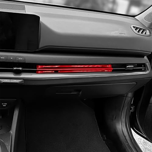 Air Vent Cover Trim, Car Dash Cover Trim, Center Console Dashboard Cover, Compatible with Kia K4 2025 Accessories (Red) - color: Red