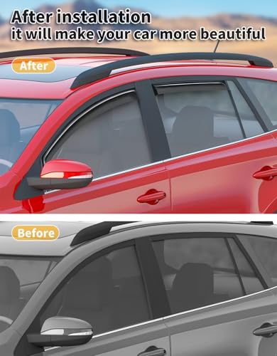 in-Channel Window Rain Guards Fit for Toyota 4Runner 2010-2024 Extra Durable Window Visors Window Deflectors Vent Visors Vent Shades Car Accessories-4 pcs 2-Q09 - size: Fit for 2010-2024 Toyota 4Runner