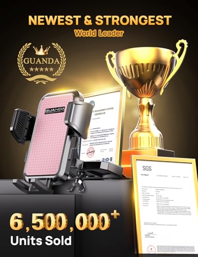 CD Slot Phone Mount, Upgraded Car Phone Holder [Thick Cases Friendly], 360° Adjustable Universal Phone Mount for Car CD Slot Mount for iPhone & Android Cell Phones (Pink) - color: Pink
