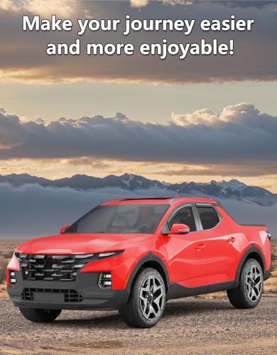in-Channel Window Rain Guards Fit for Hyundai Santa Cruz 2022 2023 2024 2025 2026, Extra Durable Window Visors Window Deflectors Vent Visors Vent Shades Car Accessories-4 pcs - size: Fit for 2022-2026 Hyundai Santa Cruz
