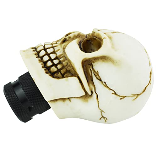 Skull Gear Speed Shift Stick Head Fit Most Cars - color: Beige