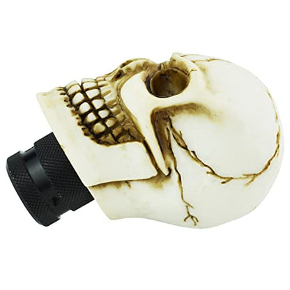 Skull Gear Speed Shift Stick Head Fit Most Cars - color: Beige
