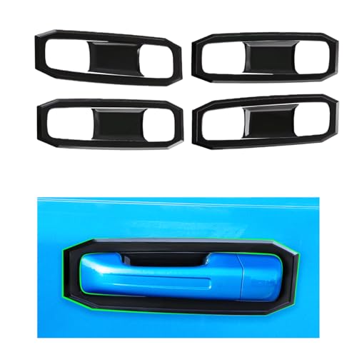 Door Handle Bowl Cover for Dodge RAM 1500 TRX 2021-2024 Exterior Accessory Decoration Kit (Imitate Carbon Fiber Pattern) (Pack of 8) - color: Imitate Carbon Fiber Pattern, size: Door Handle Bowl Cover