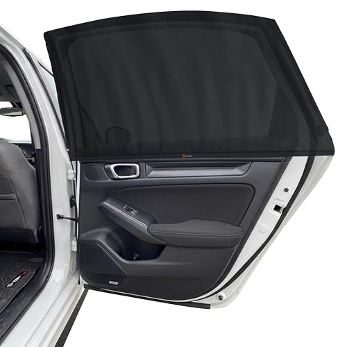 EcoNour Custom Fit Car Window Screens for Honda Civic 2022–2026 | Rear Side Mesh Sun Shade Cover for Baby Privacy & Blackout Camping Protection | Breathable Car Window Accessories - size: Fit for Honda Civic 2022–2026