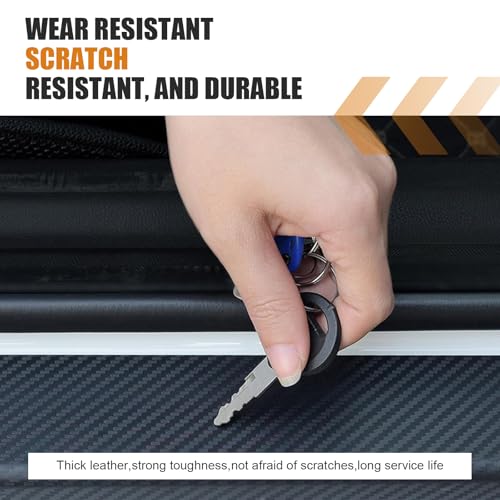 4 PCS Car Door Sill Protector, Anti-Scratch PVC Sill Protection Sticker, Anti-Impact Scuff-Resistant Auto Threshold Cover Strips, Universal for Most Cars, SUV, Truck (Black)