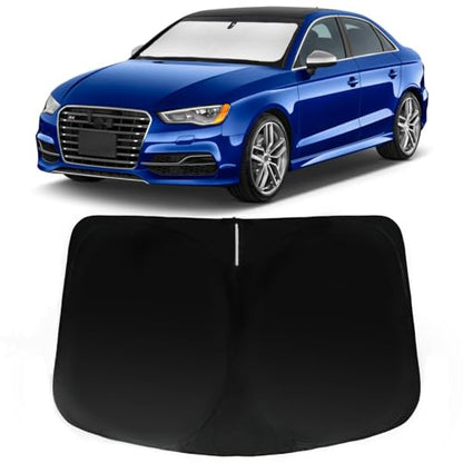Windshield Sun Shade for Audi A3 2026 2025-2022, Car Front Window Sunshade with 240T Sun Visor Protector Blocks UV Rays Heat Sun Shield Accessories - size: For A3 2022-2026