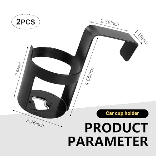 2 PCS Car Cup Holder, Portable Auto Drink Holder Expander, Anti-slip Vehicle Beverage & Cup Storage, Universal for Most Cars (Black #11) - color: Black #11
