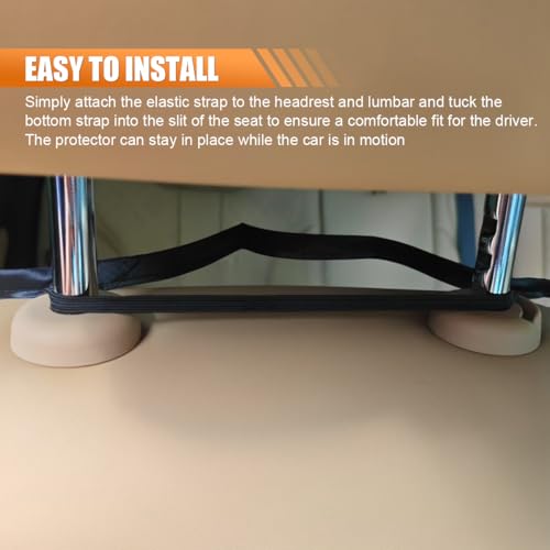 2PCS Car Kick Mats Back Seat Protector for Kids, Universal Anti-Scratch Transparent Auto Seat Back Cover Against Mud, Waterproof Vehicle Backseat Protection Pad for Most SUVs Trucks (Black) - color: Black