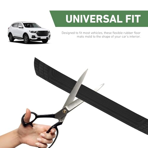 Car Trunk Edge Protector Strip, Self-Adhesive Rubber Trunk Edge Guard, Scratch-Resistant Cut-to-Fit Tailgate Sill Protector, Universal for Most Cars, SUVs & Trucks