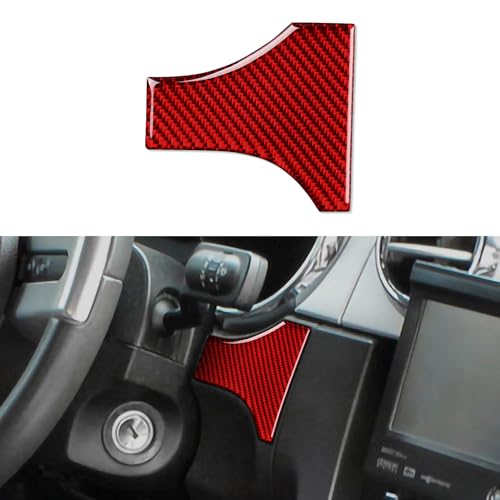 Carbon Fiber Decal Car Right Stickers Accessories Cover for Ford Mustang GT Shelby 2005 2006 2007 2008 2009 Accessories - color: Right Stickers
