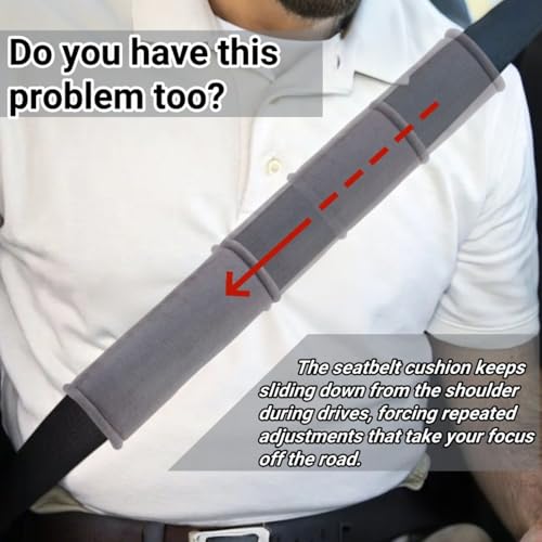KAELTHAS 2 PCS Car Seat Belt Cover Pad Cushions Comfortable Driving Interior Accessories for Car SUV Truck Tractor Golf Cart UTV (Diamond Pattern) - style: Diamond Pattern