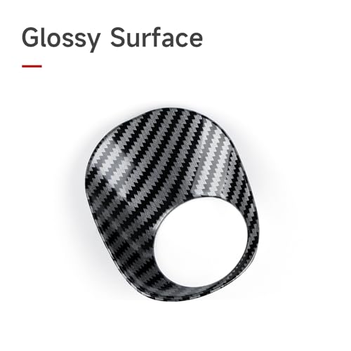 Car Carbon Fiber Decal Keyhole ABS Sticker Cover Interior Trim Accessories for Toyota 4Runner SUV 2010-2025 Black - color: Keyhole