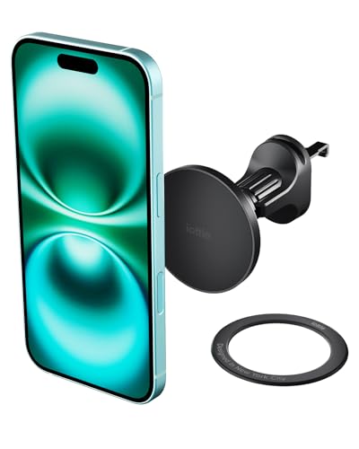 iOttie iTap 3 Magnetic Air Vent Car Mount Phone Holder with Magnetic Ring Adapter. Compatible with iPhone, Samsung Galaxy, Google Pixel, Huawei, LG, and All Qi Compatible Smartphones - style: Air Vent Mount