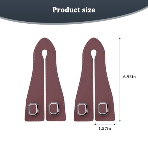 2PCS Car Headrest Hooks, Nappa Leather Metal Vehicle Double Seat Back Storage Hook for Purse Bag Coat, Multifunctional Automotive Interior Hanging Hanger, Universal Fit (Brown) - color: Brown