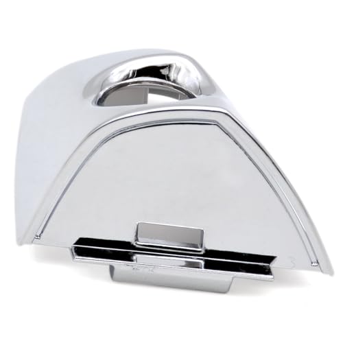 Chrome Exterior Door Handle Cover Cap Front Left Driver Side Compatible for Hyundai Santa Fe 2013 2014 2015 2016 2017 2018 2019