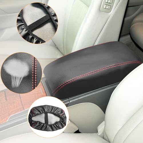 Compatible with Center Console Armrest Cover for Toyota Camry 2007 2008 2009 2010 2011 Leather Arm Rest Storage Box Lids Cushion Protector Pad - size: Camry 2007-2011