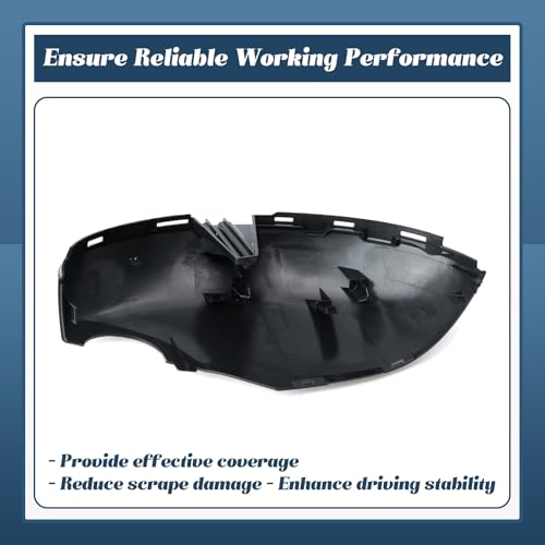 76205-T20-A01 Lower Rearview Mirror Cover Compatible with Honda Civic 11th 2022 2023 2024 2025 without Turn Signal Models Right Passenger Side Mirror Bottom Cover Cap Black Replacement Part
