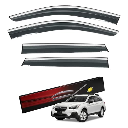 Rain Guards Compatible with Subaru Outback 2020-2024 2025 Side Window Deflectors Window Rain Guards Out-Channel Guard Deflector Vent Visor-4pcs - style: Subaru Outback 2020-2025