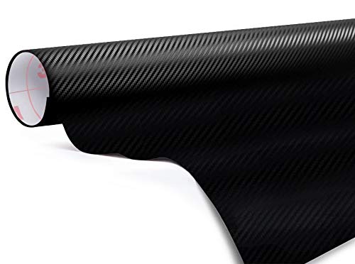 3M Di-Noc Carbon Fiber Matte Black Vinyl Car Wrap Film Sheet Roll - CA421-1ft x 4ft (4 sq/ft) (12" x 48")