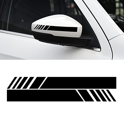 SINGARO Car Exterior Accessories Rear View Mirror Stickers Decor Car Body Sticker Vinyl 4pcs (Black) - color: Black