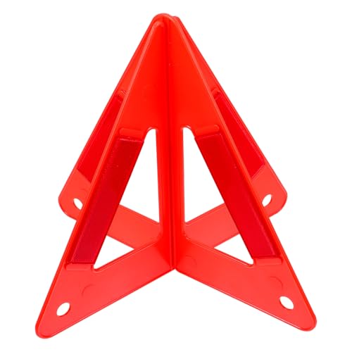 Unomor Foldable Reflective Car Emergency Triangle Safety Sign Road Warning Triangle Reflector for Vehicle Breakdown and Roadside Safety