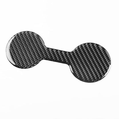 Black Carbon Fiber Compatible with Chevy/Chevrolet Malibu 2016-2025 2017 2018 2019 2020 2021 2022 2023 2024 Accessories Car Cup Coaster Cup Holders Embedded Cover Interior Trim Decal - color: Cup Holder Pad