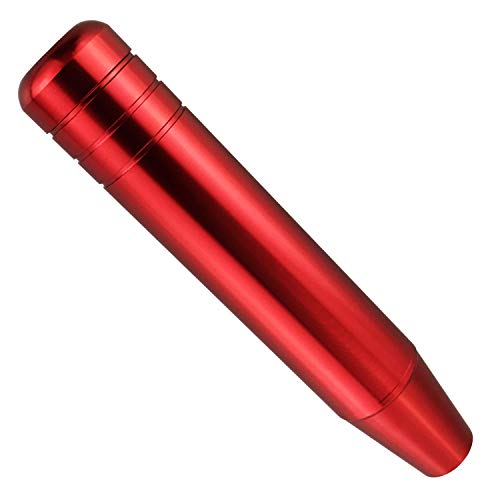 Abfer Long Shifter Knob Car Weighted Gear Stick Shift Knobs Extension Metal Shifting Lever Replace Fit Most Manual Automatic Transmission Vehicle (Red) - color: Red
