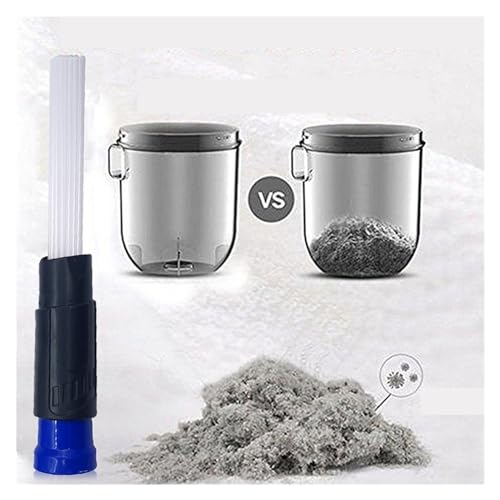 EtliN Compatible with Car Vacuum Cleaner Straw Tubes Dust Dirt Brush Remover Portable Universal Vacuum Attachment Car Clean Tools Car Cleaner(Color:Gray) - color: Gray