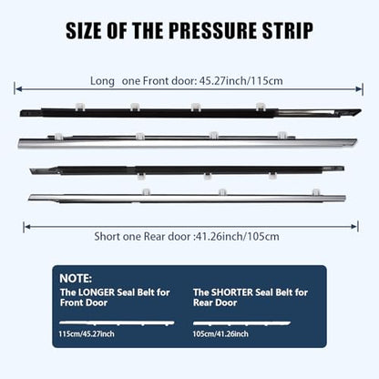 ItranMc Window Molding Trim for Honda Accord 2008-2012,4-Door Sedan,Chrome Outside Door Weatherstrip Window Seal Belt,Replace#72410-TA0-A01 72450-TA0-A01 72910-TA0-A01 72950-TA0-A01 - style: Accord 2008-2012