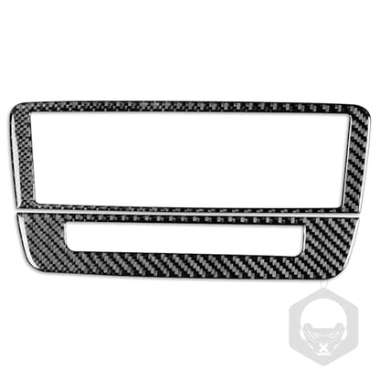 Real Carbon Fiber Center Console Radio Warning Light Buttons Control Trim Panel Frame Sticker Cover Interior Trim Decal Compatible With Benz CLA C117 2014-2018 GLA X156 2015-2019 Accessories Black - A - color: Center Console Radio Warning Light Buttons Co
