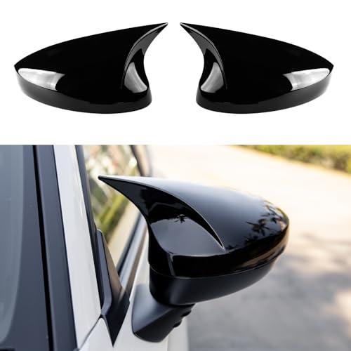 Thenice for 11th Gen Civic Rearview Mirror Cover Side Rear View Mirror Protector Compatible with Honda Civic 2022 2023 2024 2025 2026 -Glossy Black