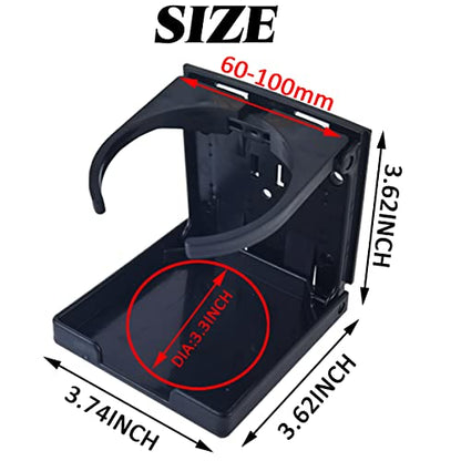 NSBELL 4PCS Adjustable Folding Drink Holder Universal Car Cup Bottle Holder for Cars Trucks Rvs Autos Boats Accessories with Wall Mounted Screws