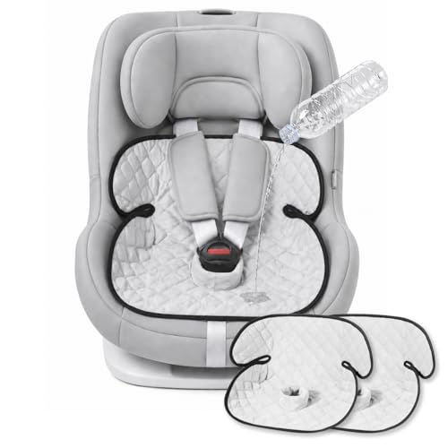 2-Pack Waterproof Piddle Pads, Potty Training Car Seat Protector & Reusable Liner – Non-Slip, Leak-Proof Cover for Car Seats, Strollers, High Chairs, Machine Washable(Grey) - color: Grey